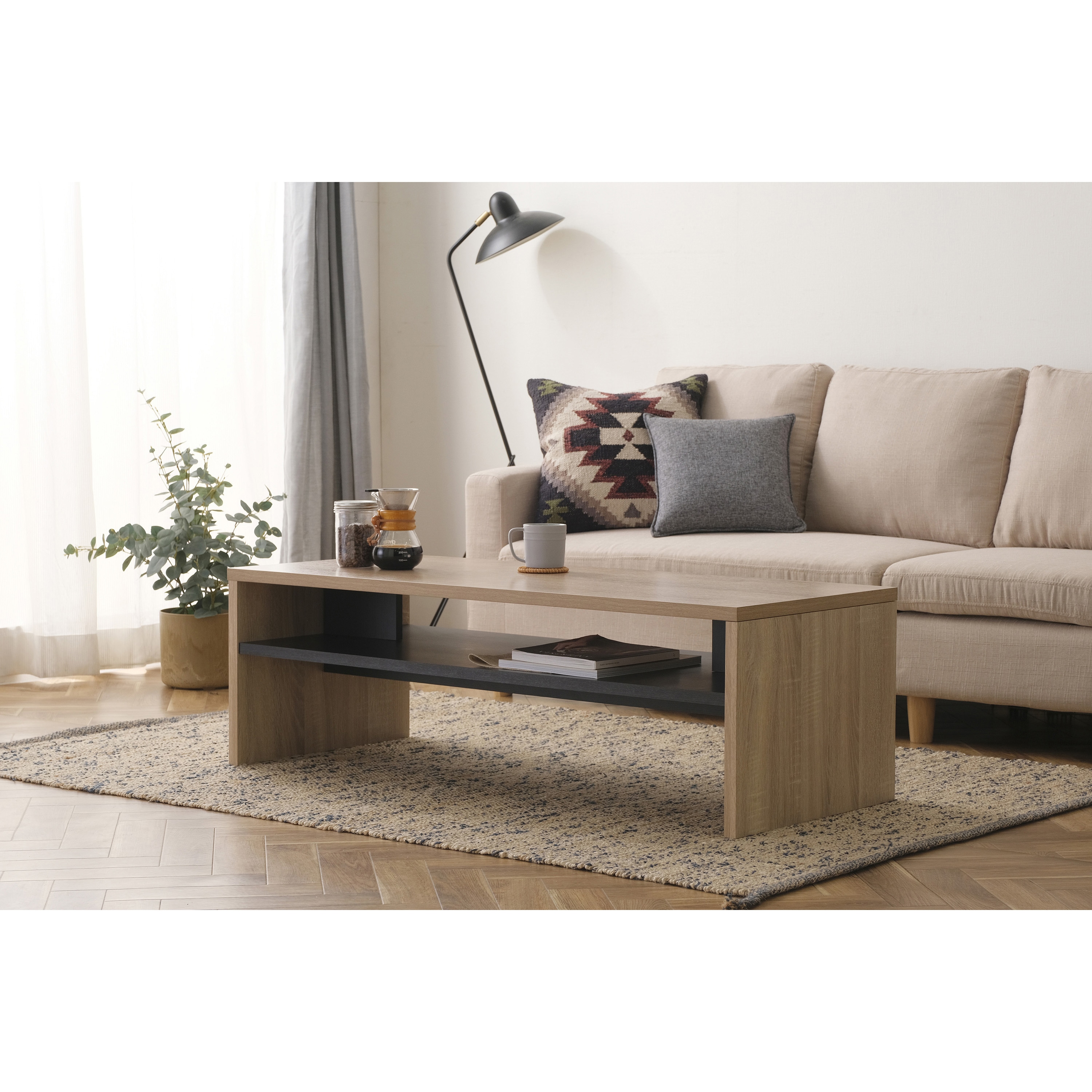 LTB-1190W リビングテーブル アイリスオーヤマ ライトナチュラル色 高さ380mm幅1190mm奥行500mm LTB-1190W リビングテーブル アイリスオーヤマ ライトナチュラル色 高さ380mm幅1190mm奥行500mm