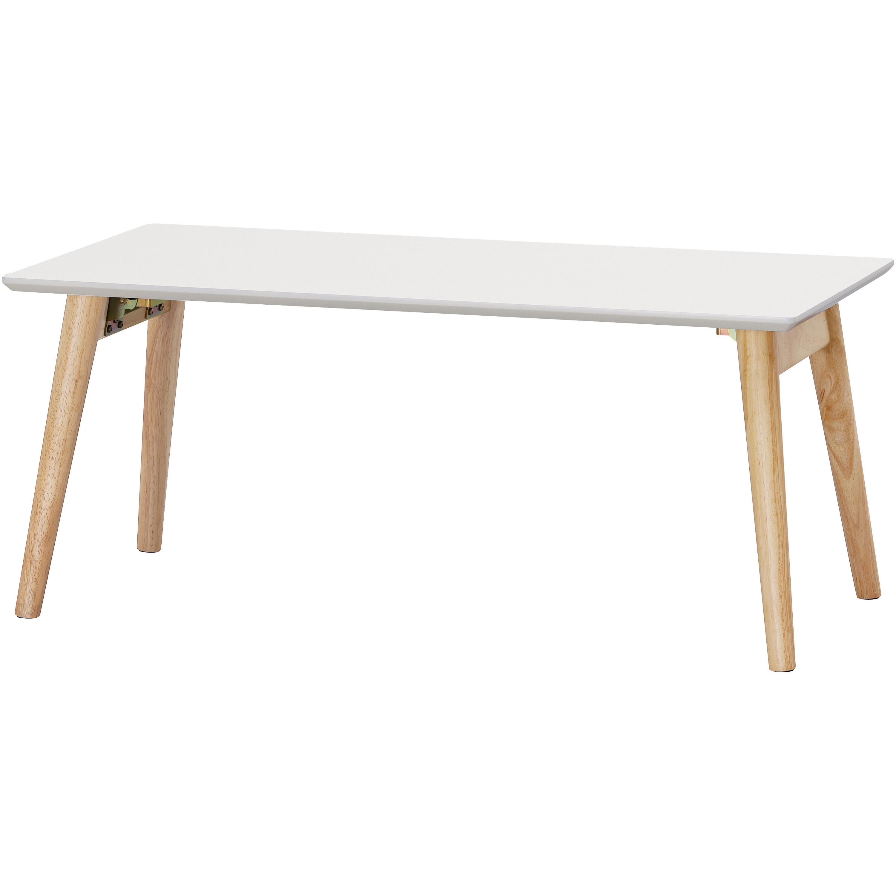 FCT-800 折り畳みセンターテーブル アイリスオーヤマ ナチュラル/ホワイト色 高さ340mm幅800mm奥行400mm 5,653円