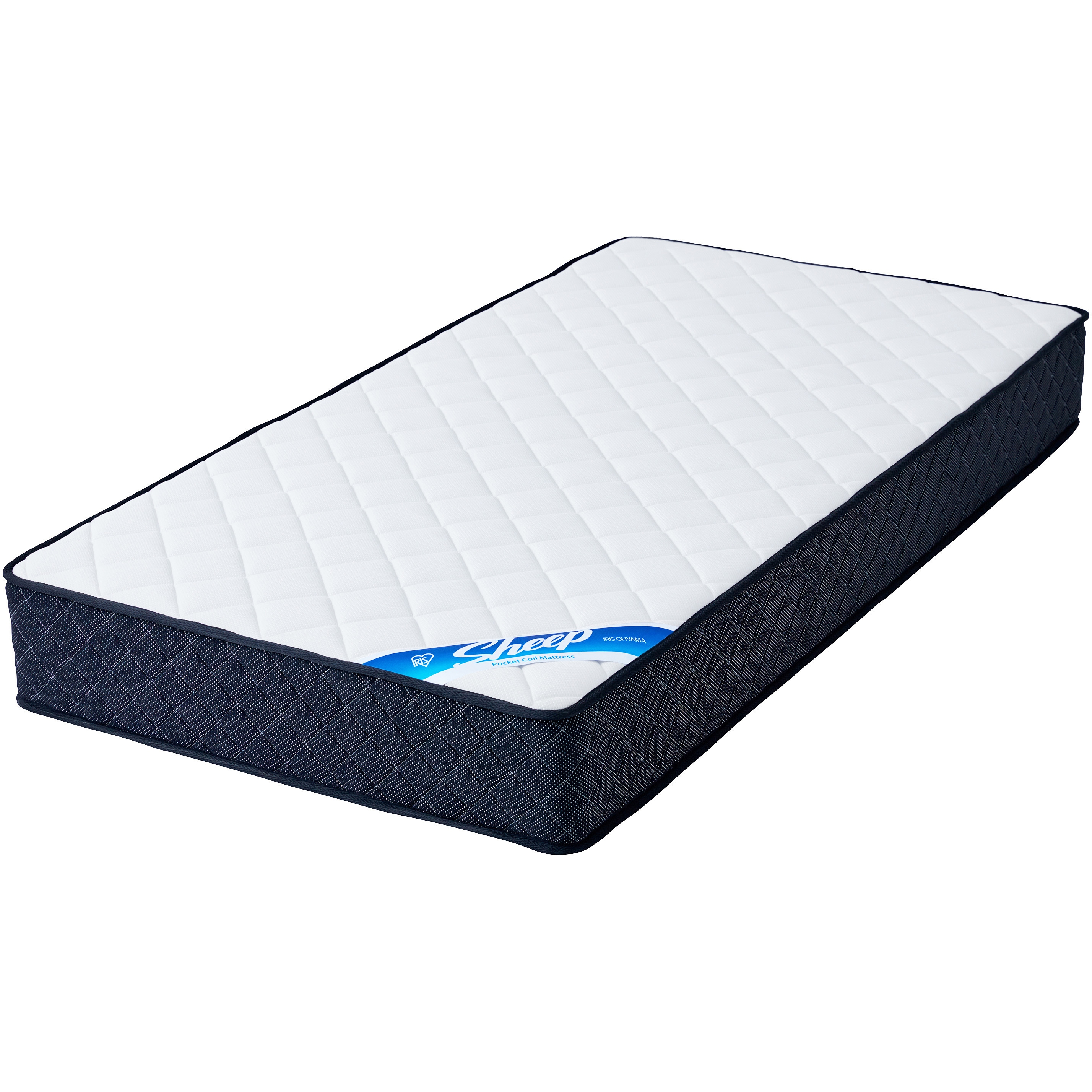 PMTS23H-S ポケットコイルマットレス アイリスオーヤマ ホワイト色 シングルサイズ  PMTS23H-S