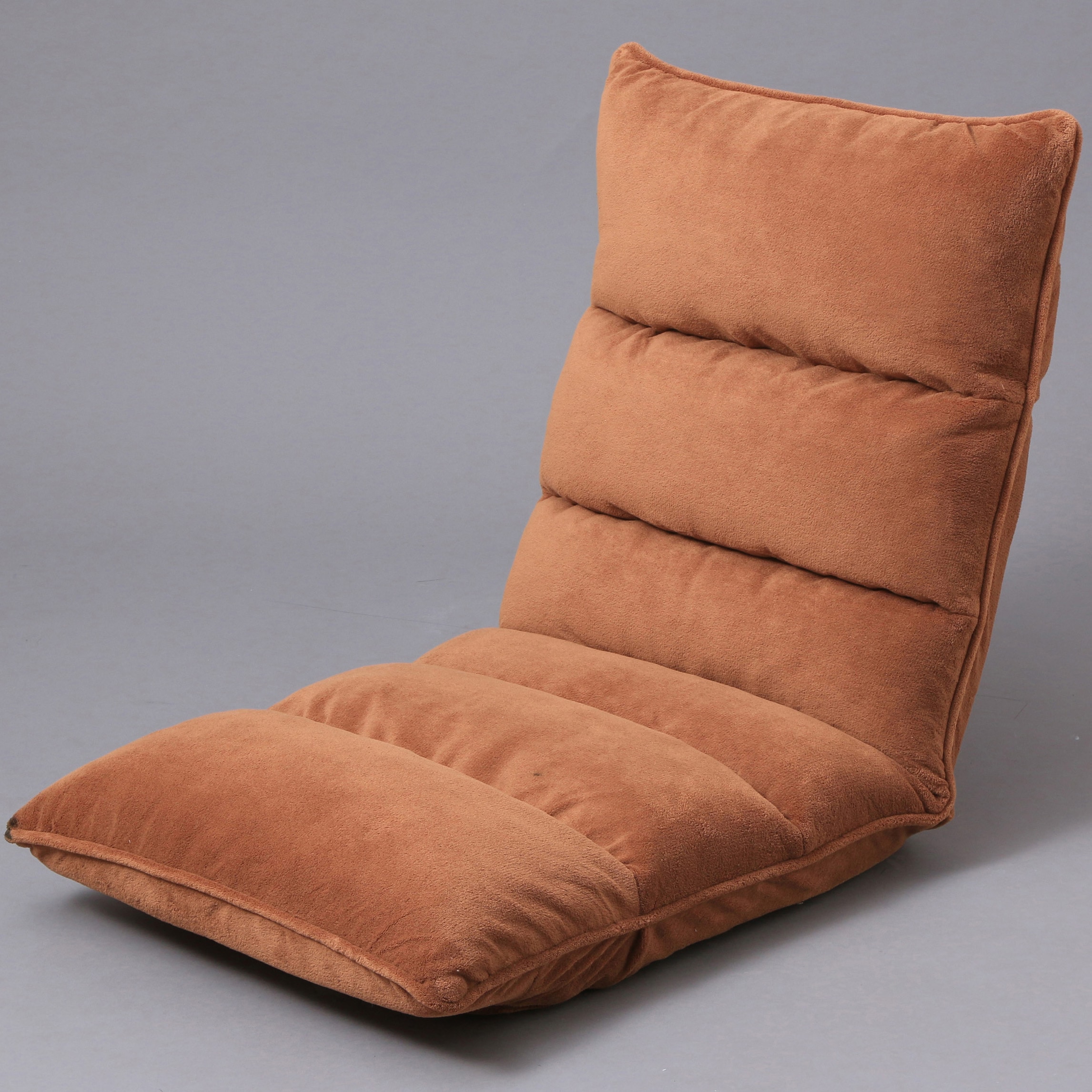 ZCR-2 フロアチェア 低反発 アイリスオーヤマ ブラウン色 幅540mm奥行810～1350mm高さ160～690mm  ZCR-2