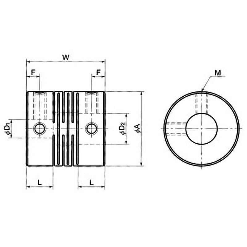 MSX-44-12-14 カプリコン MSXシリーズ NBK(鍋屋バイテック会社) 許容偏心0.05mm  MSX-44-12-14