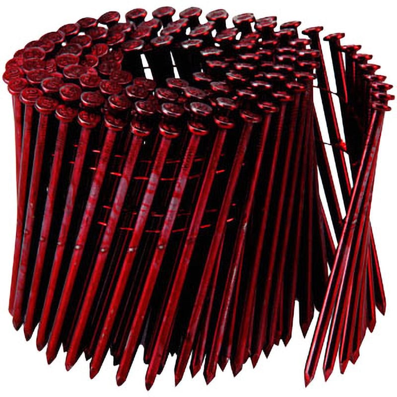 ワイヤー連結釘(2×4工法用) 赤色 全長90mm胴径3.8mm 1箱(150本×10巻) WFV3890
