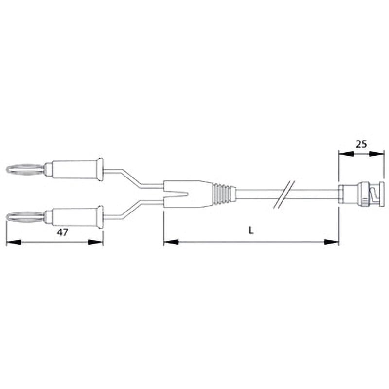 ご確認用　5 CCA-104 同軸テストリード T.SIN(テイシン電機) 1本 CCA-104 - 【通販