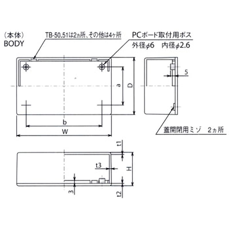 TB-52-B モールドケース TB-50シリーズ T.SIN(テイシン電機