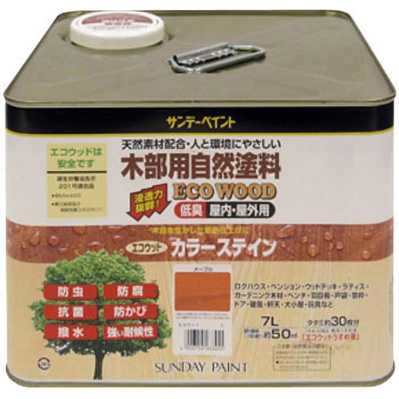 ペイント用品 ニッペホームプロダクツ 水性木部保護塗料 01 メープル 3L 4缶セット - 3