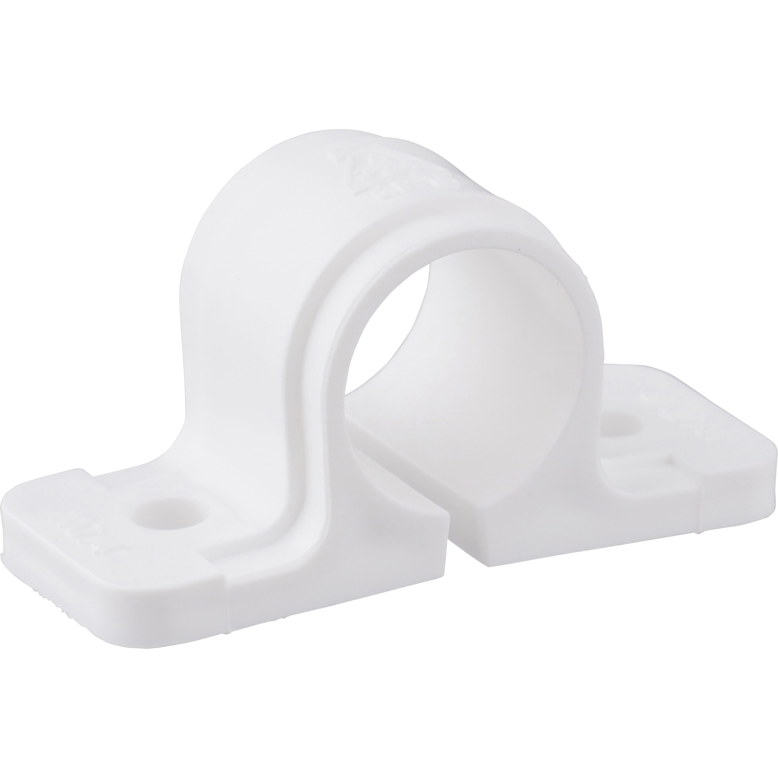10511-0580 PPサドル 鋼管用 アカギ ポリプロピレン製 ホワイト色 呼び