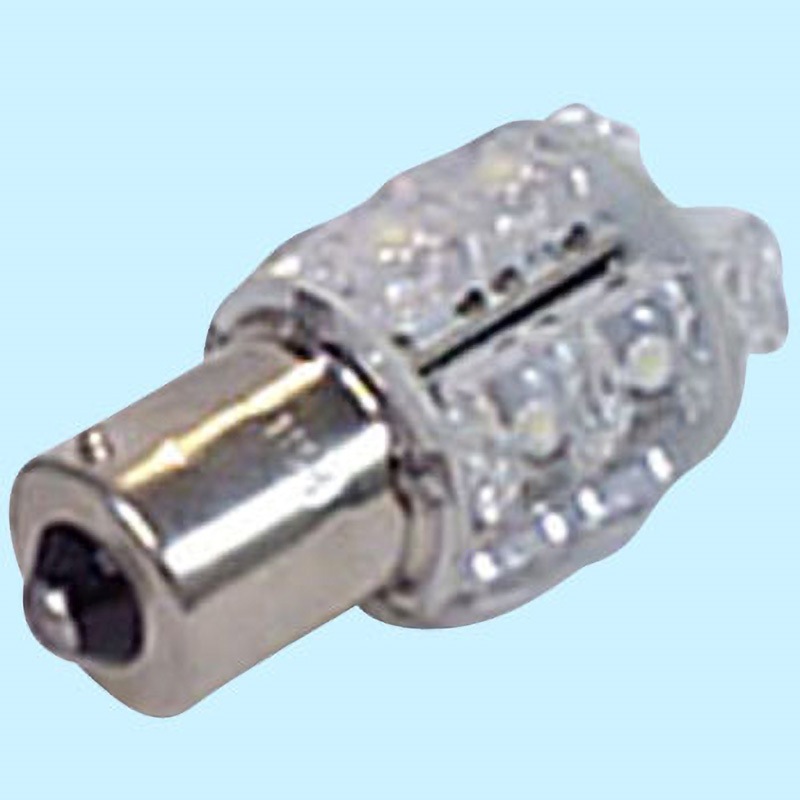 確認 S25 シングル 360LED ソケット ノーブランド 12V 消費電力1.8W レッド