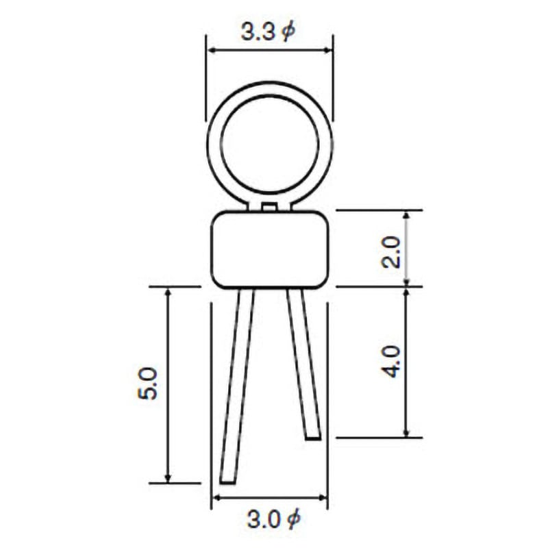SLC-22-G-W オシロスコープ用チェック端子 サンハヤト リン青銅0.4Φ製 