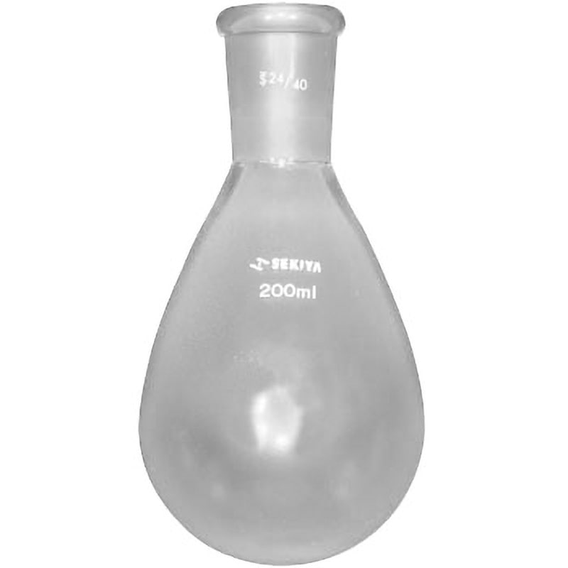 12-305-350 SEKIYA フッ素コーティング共通摺なす型フラスコ SEKIYA