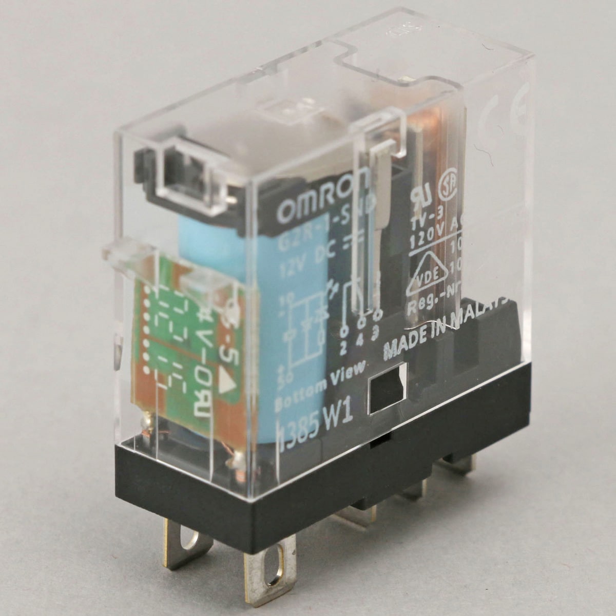 G2R-1-SND DC12 ミニパワーリレー プラグイン端子タイプ G2R-□-S オムロン(omron) 極数1 1c DC12V 高さ34mm 1 個 - 【通販モノタロウ】