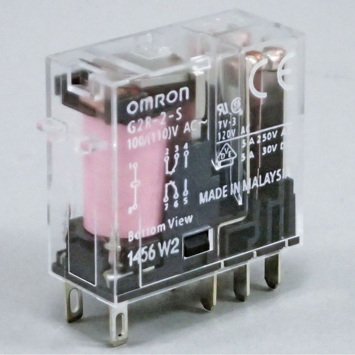 G2R-2-S AC100/(110) ミニパワーリレー プラグイン端子タイプ G2R-□-S オムロン(omron) 2c AC100/110V  高さ34mm 1個 - 【通販モノタロウ】