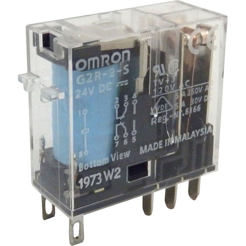 G2R-2-S DC24 ミニパワーリレー プラグイン端子タイプ G2R-□-S オムロン(omron) 2c DC24V 高さ34mm 1個 -  【通販モノタロウ】