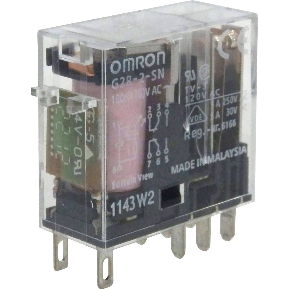 G2R-2-SN AC100/(110) ミニパワーリレー プラグイン端子タイプ G2R-□-S オムロン(omron) 2c AC100/110V  高さ34mm 1個 - 【通販モノタロウ】