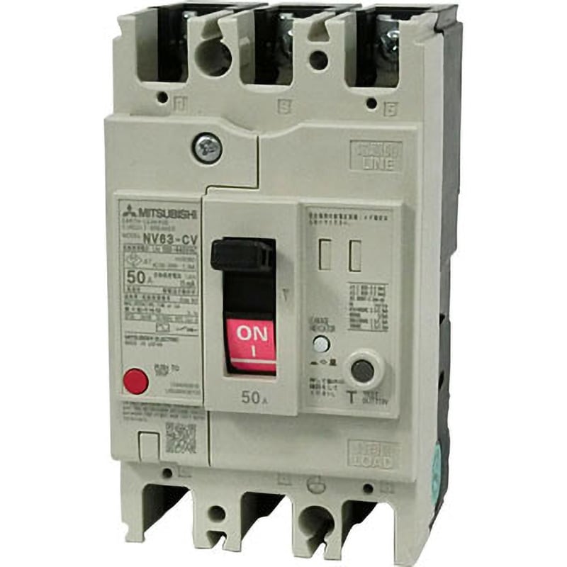 NV63-CV 3P 50A 100-440V 15MA 漏電遮断器 高調波・サージ対応形 NV-C ...