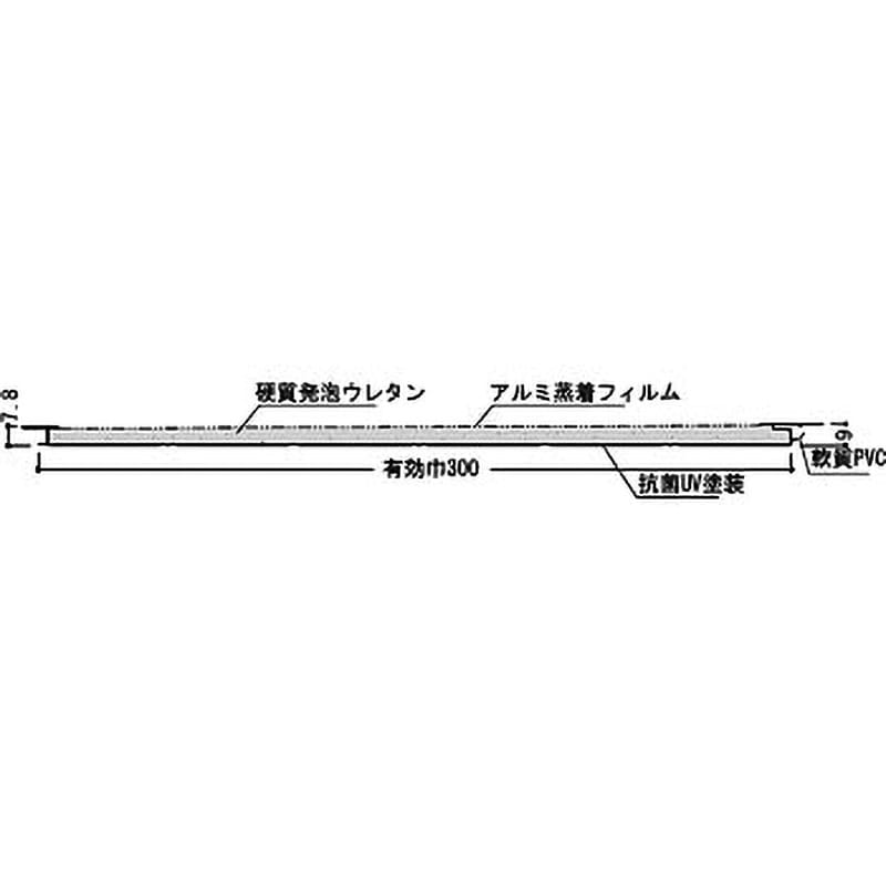 EX-W 浴室用天井・壁装材 バスパネルEX フクビ化学 長さ(廻り縁)2000mm 1セット - 【通販モノタロウ】