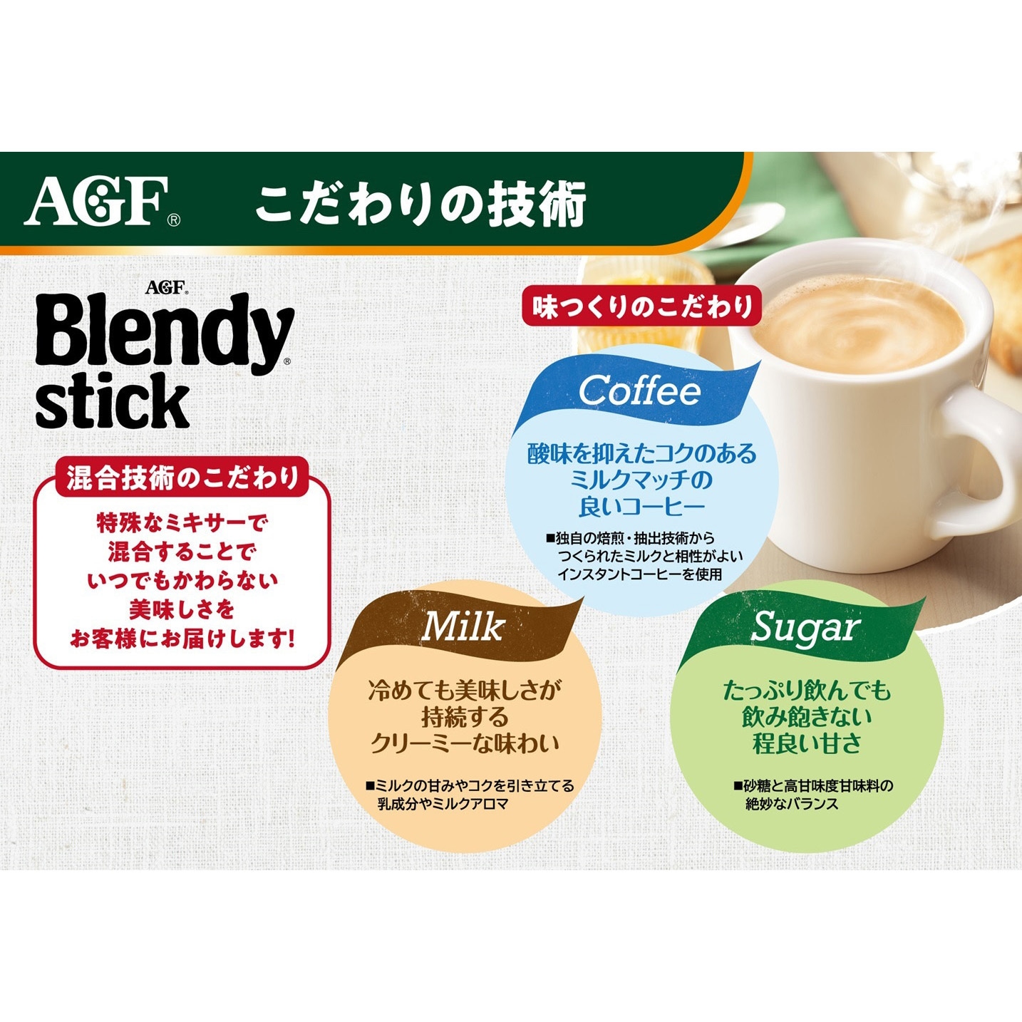 15410 AGF ブレンディ スティック カフェオレ8本×24箱セット 1箱(12g