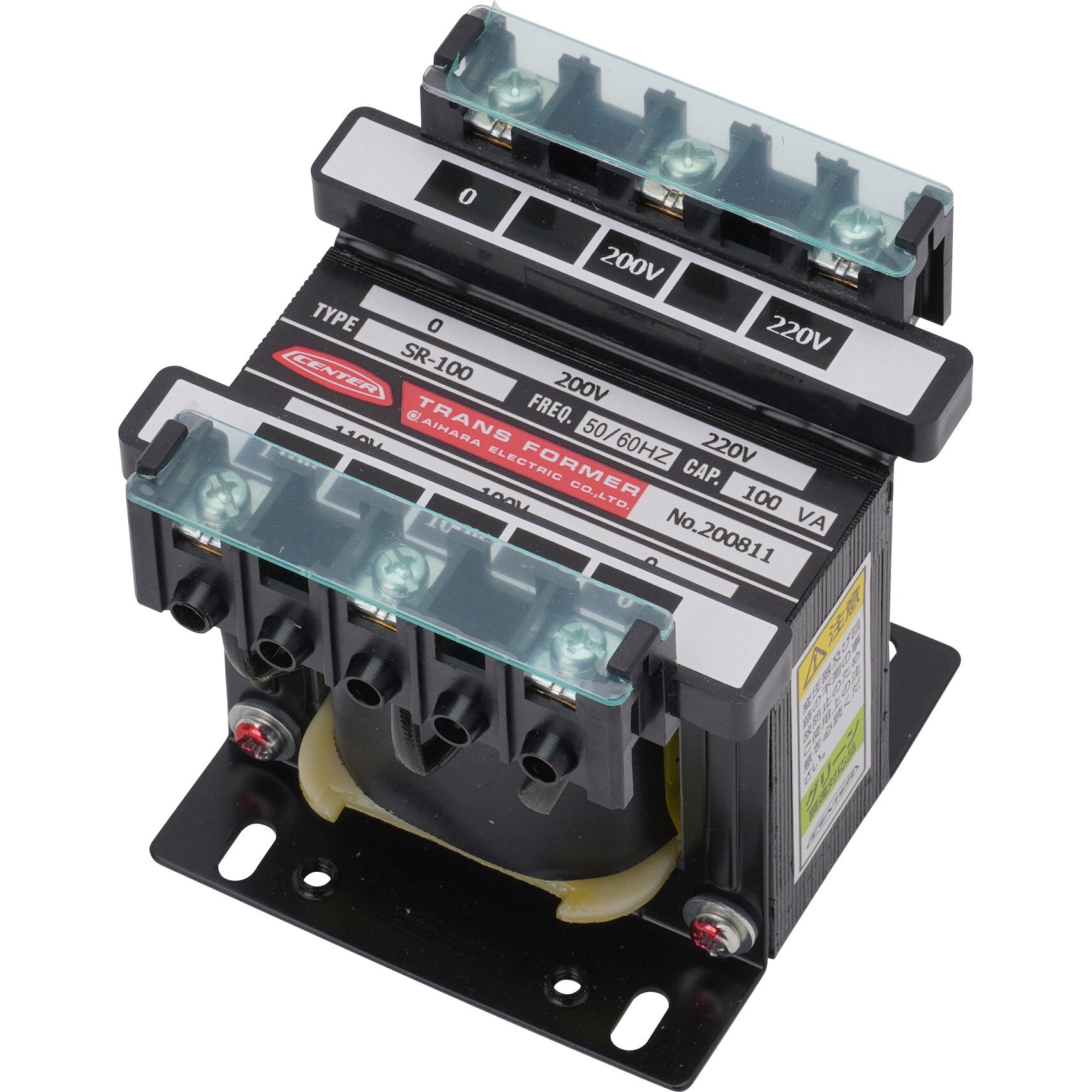 SR-100 単相単巻トランスSR(ケースなし) 1台 相原電機 【通販 SR-100 単相単巻トランスSR(ケースなし) 1台 相原電機 【通販