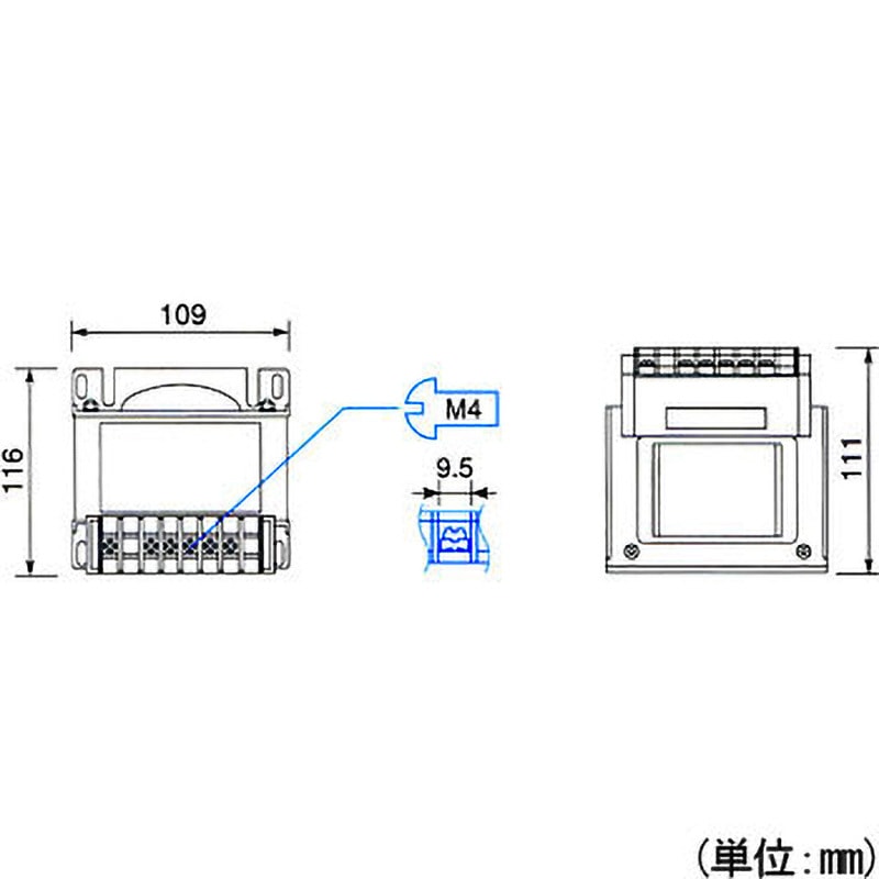 TOYOZUMI(トヨズミ) 電源トランス 単相 複巻 200V → 100V 電源トランス 単相 複巻 200V → 100V TOYOZUMI(トヨズミ