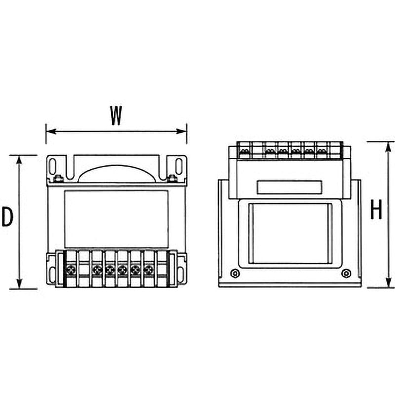 TOYOZUMI(トヨズミ) 電源トランス 単相 複巻 200V → 100V 電源トランス 単相 複巻 200V → 100V TOYOZUMI(トヨズミ