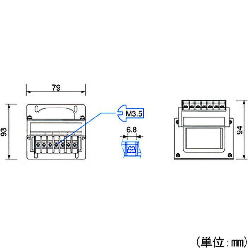 LD21-100E2 電源トランス 単相 複巻 200V → 100V TOYOZUMI