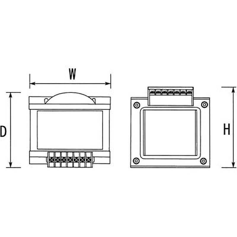 LD21-04KF 電源トランス 単相 複巻 200V → 100V TOYOZUMI(トヨズミ