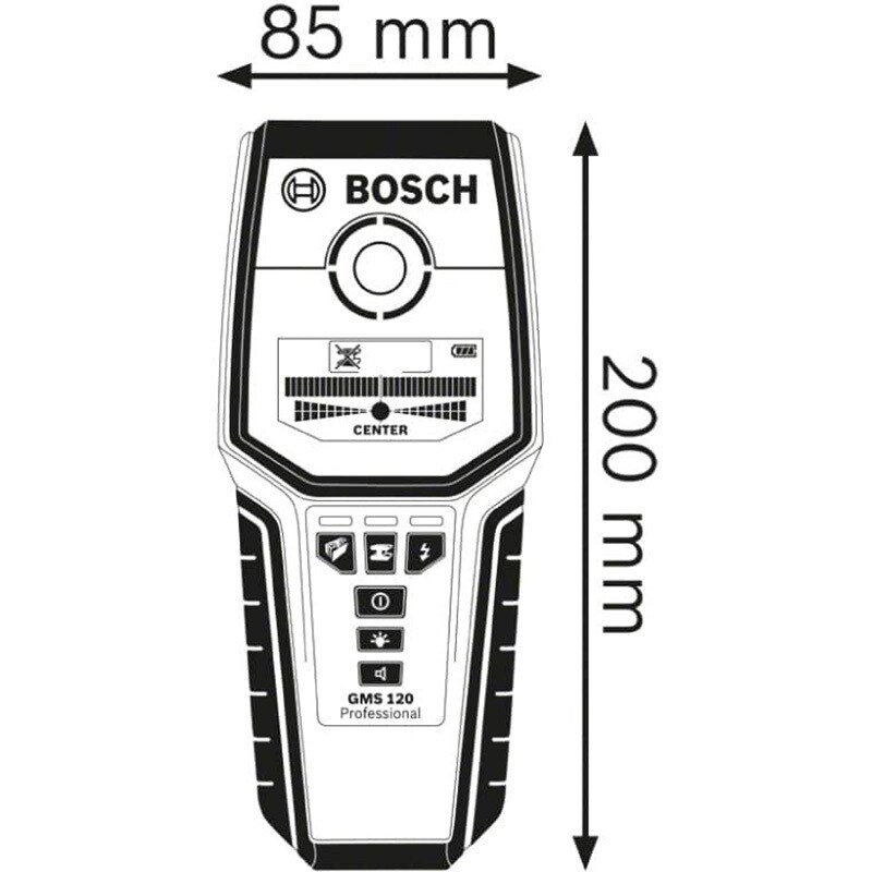 GMS120 デジタル探知機 GMS120 最大探知深さ120mm 1台 BOSCH