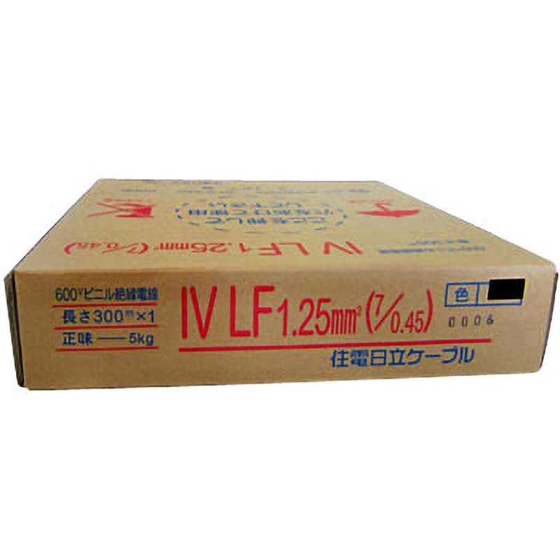 IV2SQ 緑 IV(より線) 600Vビニル絶縁電線 住電日立ケーブル 緑色 全長300m導体外径1.8mm - 【通販モノタロウ】