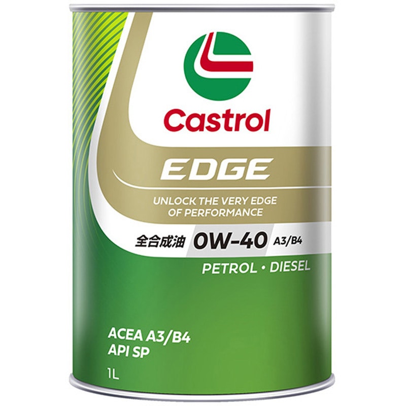 EDGE 0W-40 SN/CF カストロール 全合成油 容量1L ACEA:A3/B3/B4