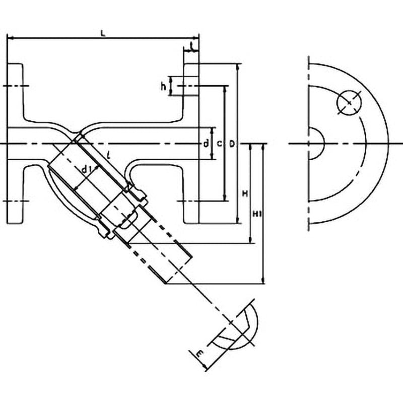 UYB-25A 10K ステンレス鋼製Y形ストレーナ(フランジ形)(UYBシリーズ) キッツ(KITZ) 呼び径(B)1 - 【通販モノタロウ】