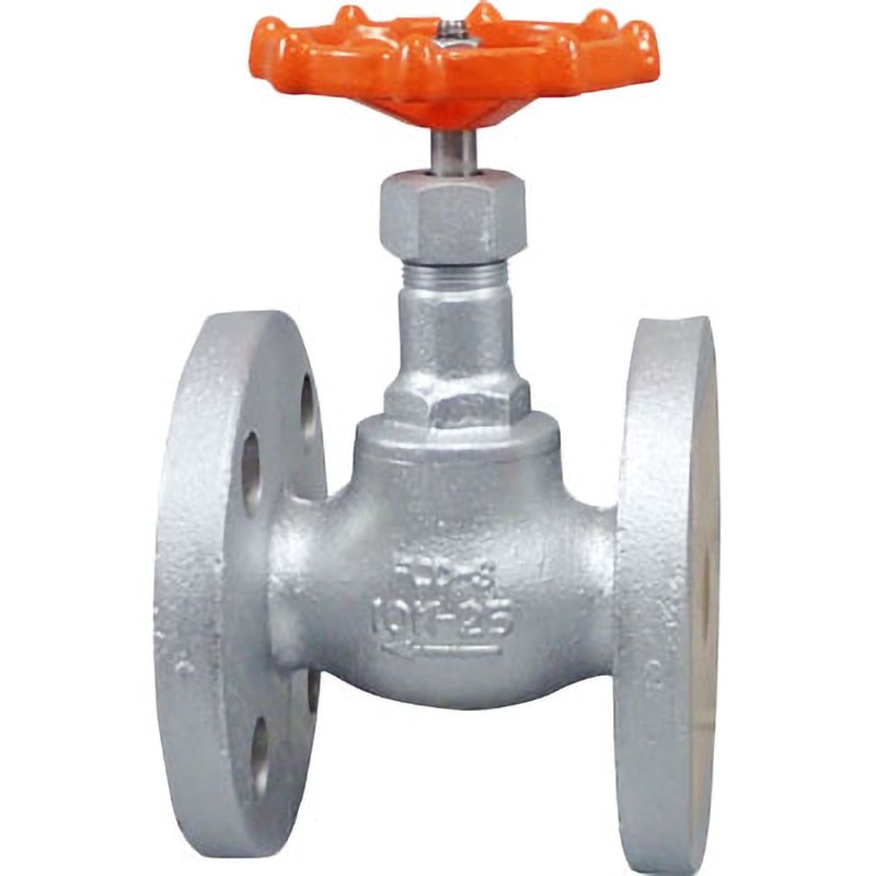 10-DGF-N 10K ダクタイル鋳鉄製グローブバルブ(フランジ形) 東洋バルヴ 材質(本体)FCD-S 要部/ステンレスCR13製 呼び径(B)1  10-DGF-N