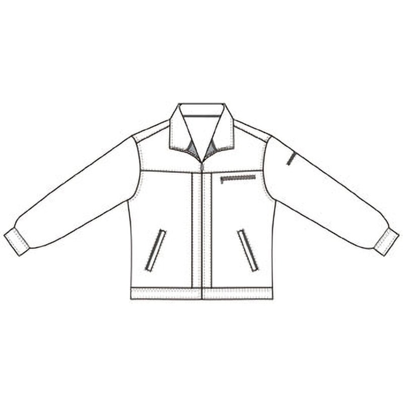 SA1113 SA1113 長袖ブルゾン(年間用) アルトコーポレーション SA-1100シリーズ パワーツイル(東レ帯電防止素材) シルバーグレー色 3S着丈57cm