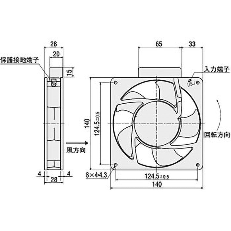MS14-BC ACプロペラファン MSシリーズ オリエンタルモーター 薄型 MS14