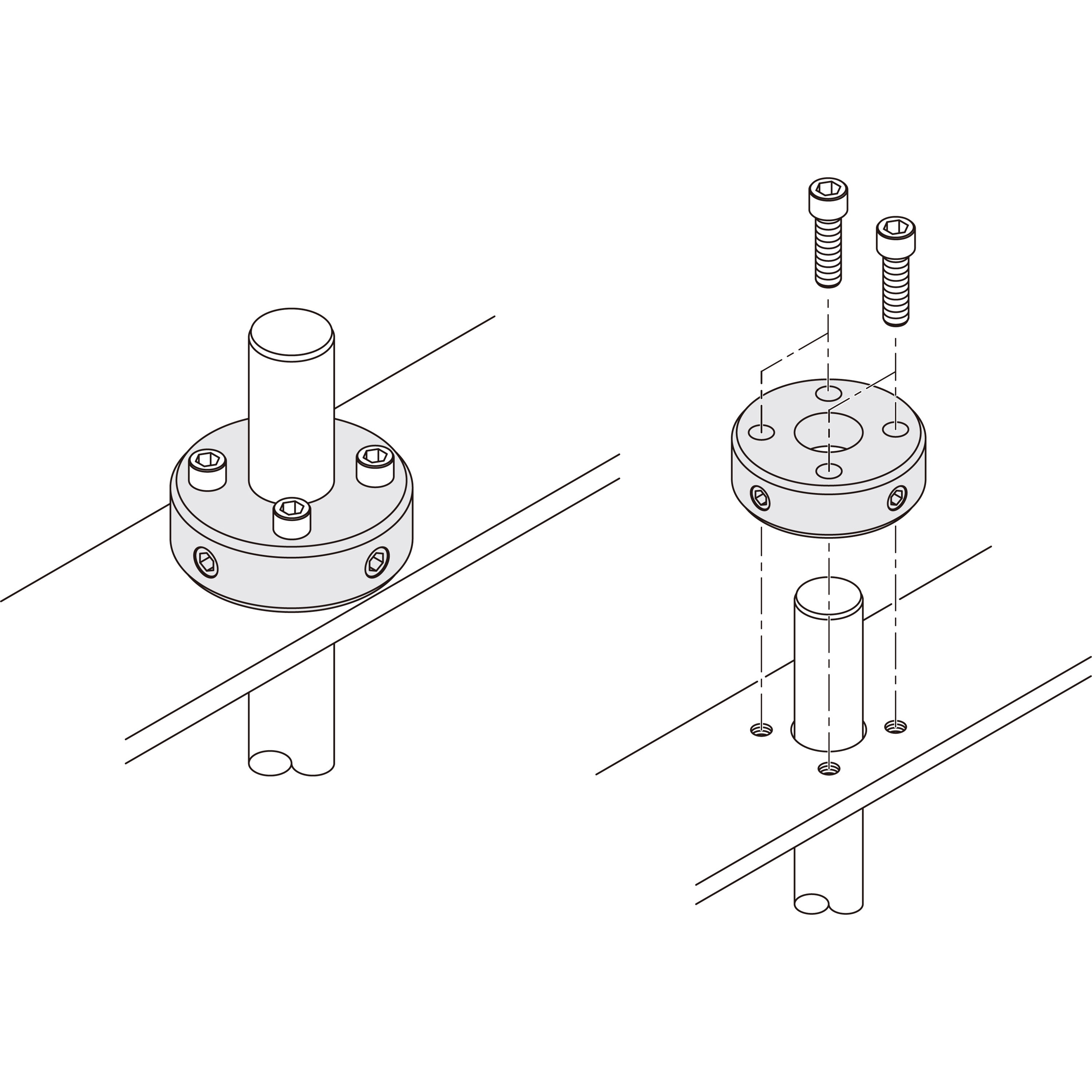 SC1612CP4 セットカラー 4穴付タイプ 岩田製作所 スタンダード