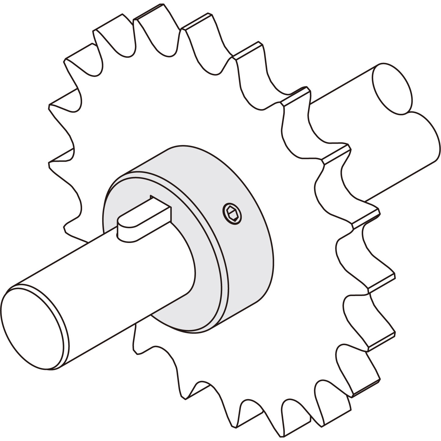 SC3520SK セットカラー キー溝付タイプ 岩田製作所 スタンダード