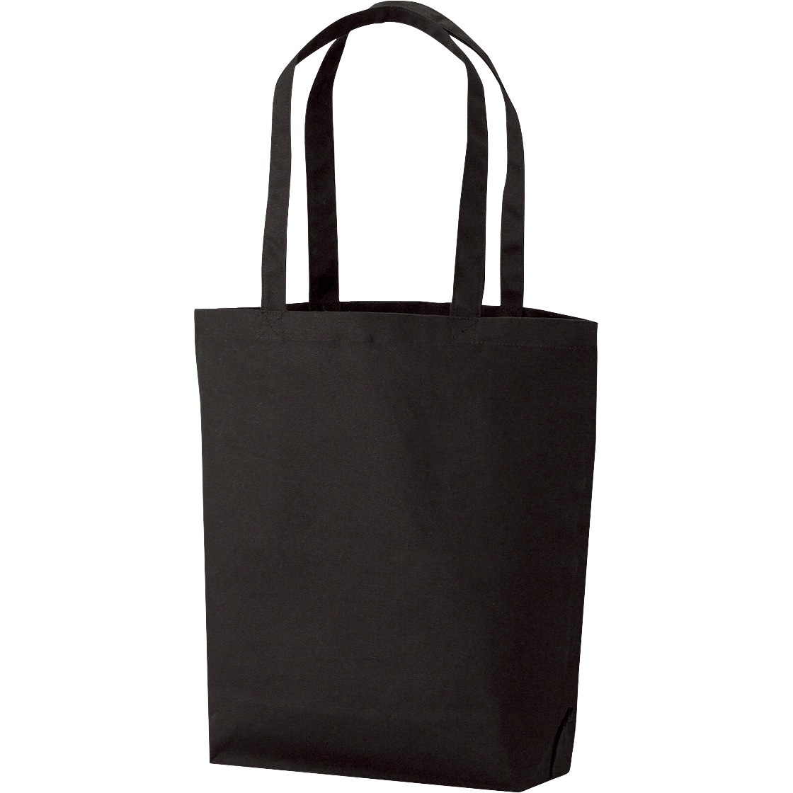 90306019 厚手コットンバッグ 丸玉工業 ブラック色 容量10L  1セット(50枚)