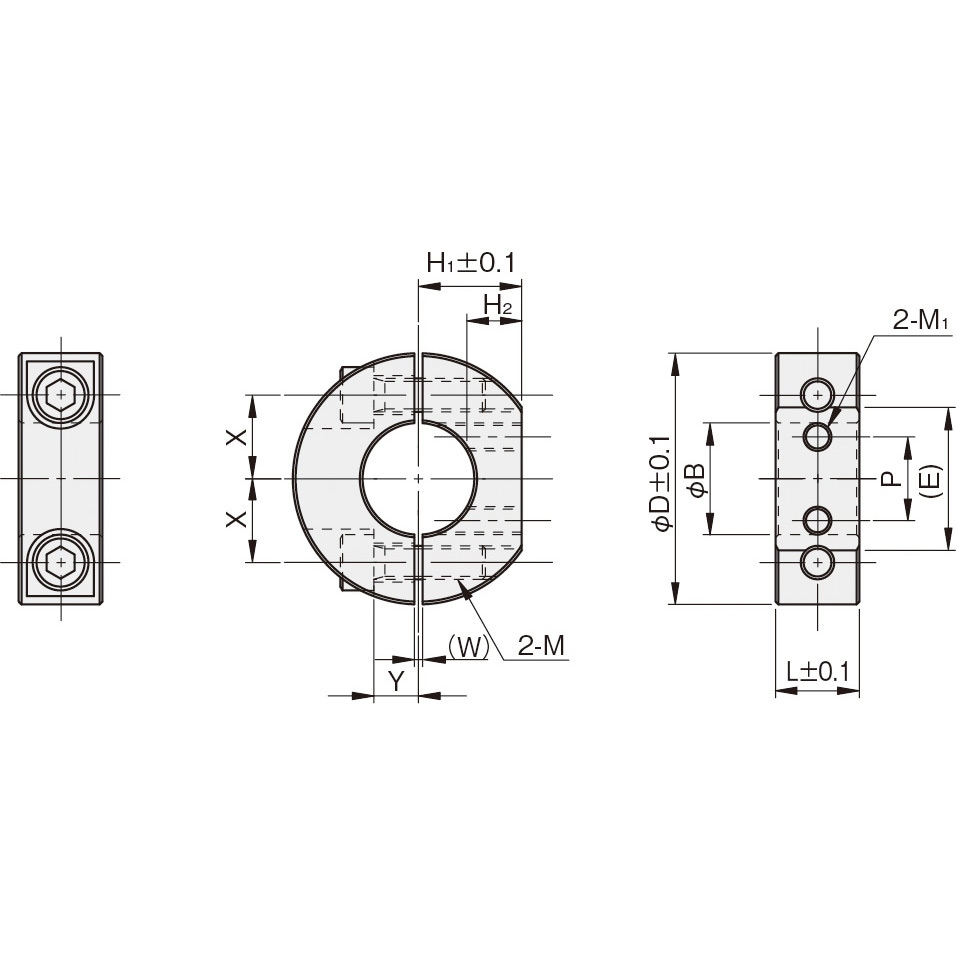 ぱせり 黒【UVカットネジ式9連】スタンド2 鉄(三価クロメート黒色) すり割付きマイクロ止めねじ・平先 FSS