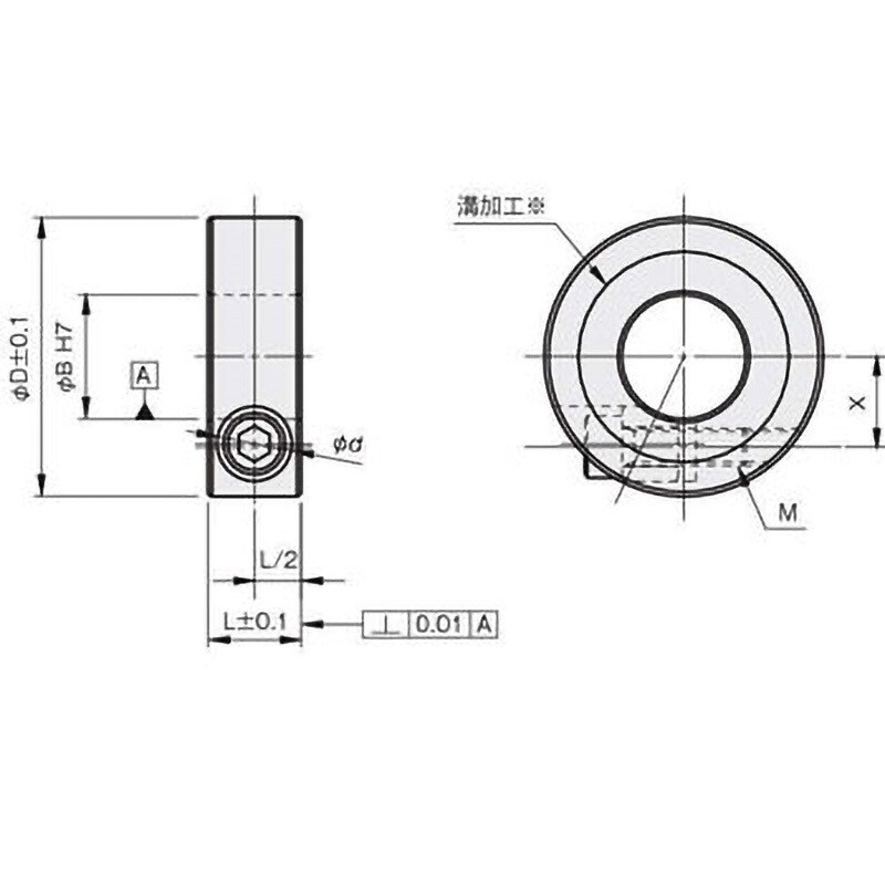 SCK1615C クサビカラー ノーマルタイプ 1個 岩田製作所 【通販 