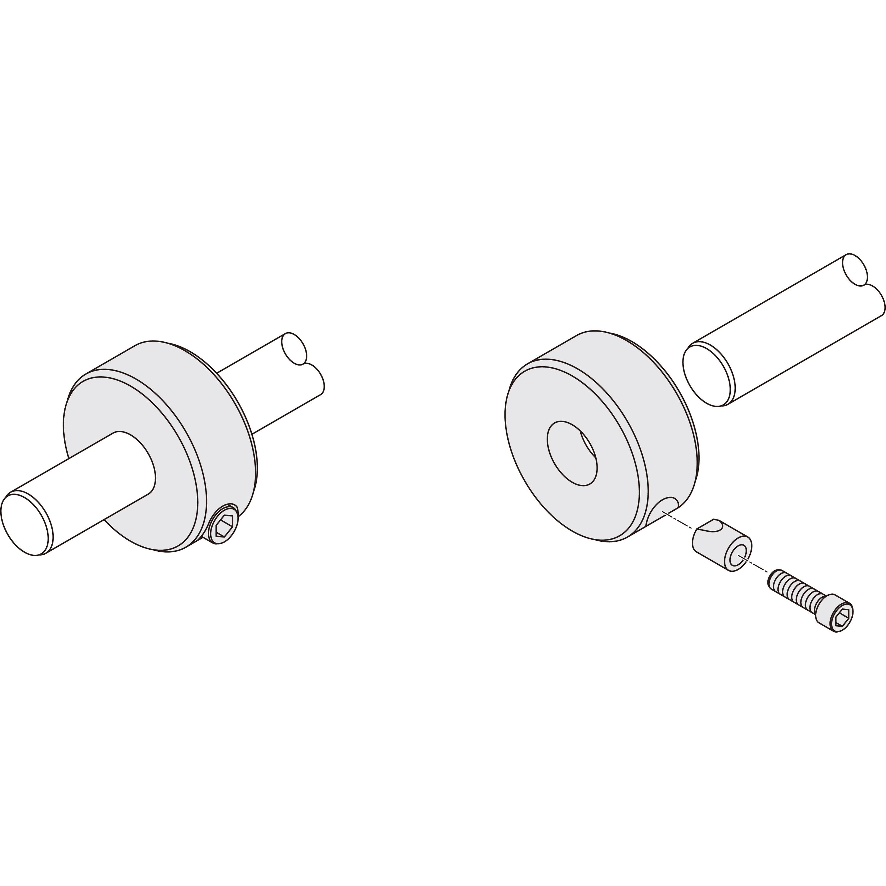 SCK3015S クサビカラー ノーマルタイプ 1個 岩田製作所 【通販モノタロウ】