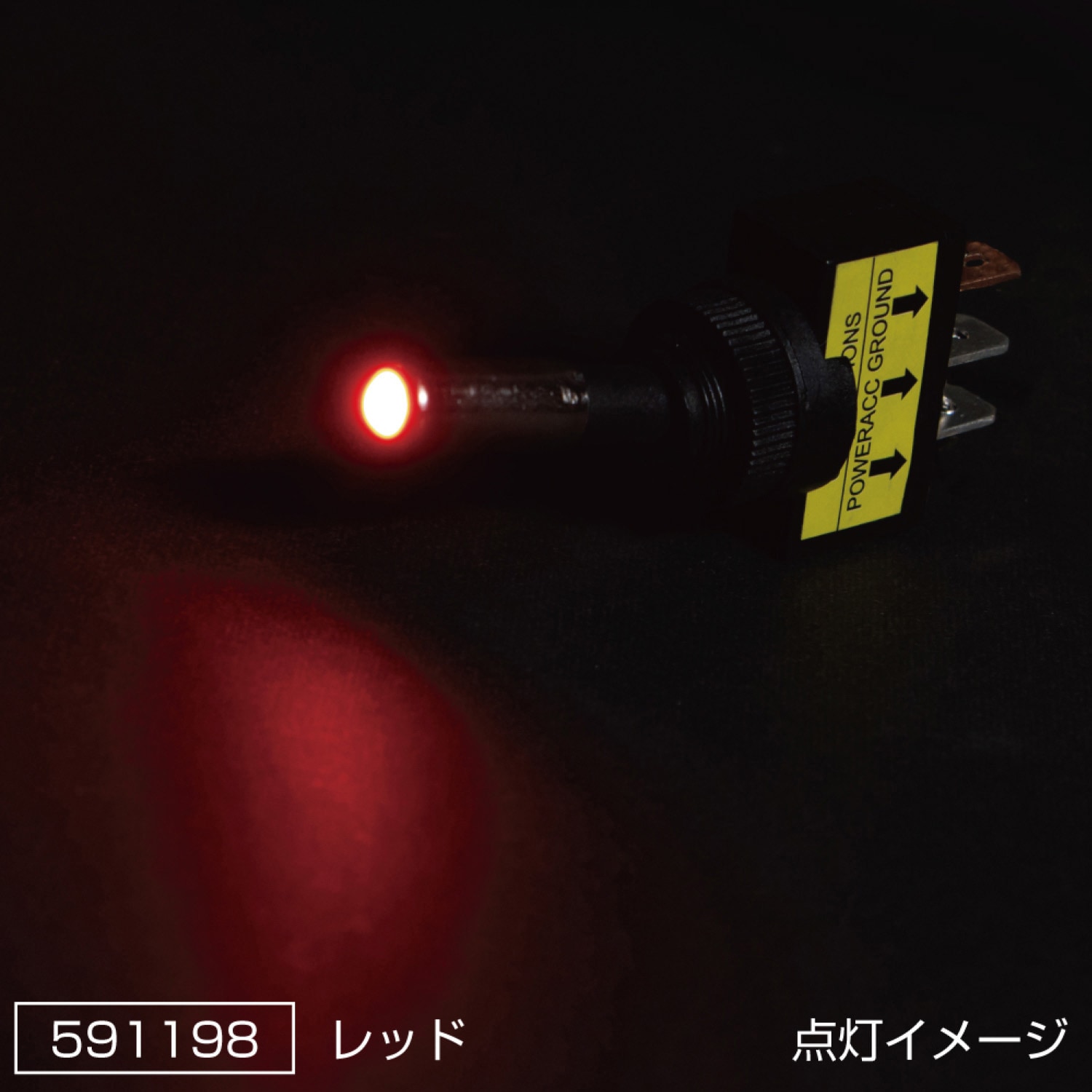 jet inoue LED電球色 S5 24V 263個 LED付トグルスイッチ 24V ON-OFF JET INOUE(ジェットイノウエ) 【通販