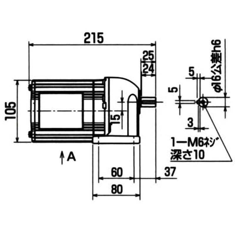 GM-S-0.4KW-1/540 ギヤードモータ(GM-Sシリーズ) 0.4KW 三菱電機 ブレーキなし 屋内 脚取付 - 【通販モノタロウ】