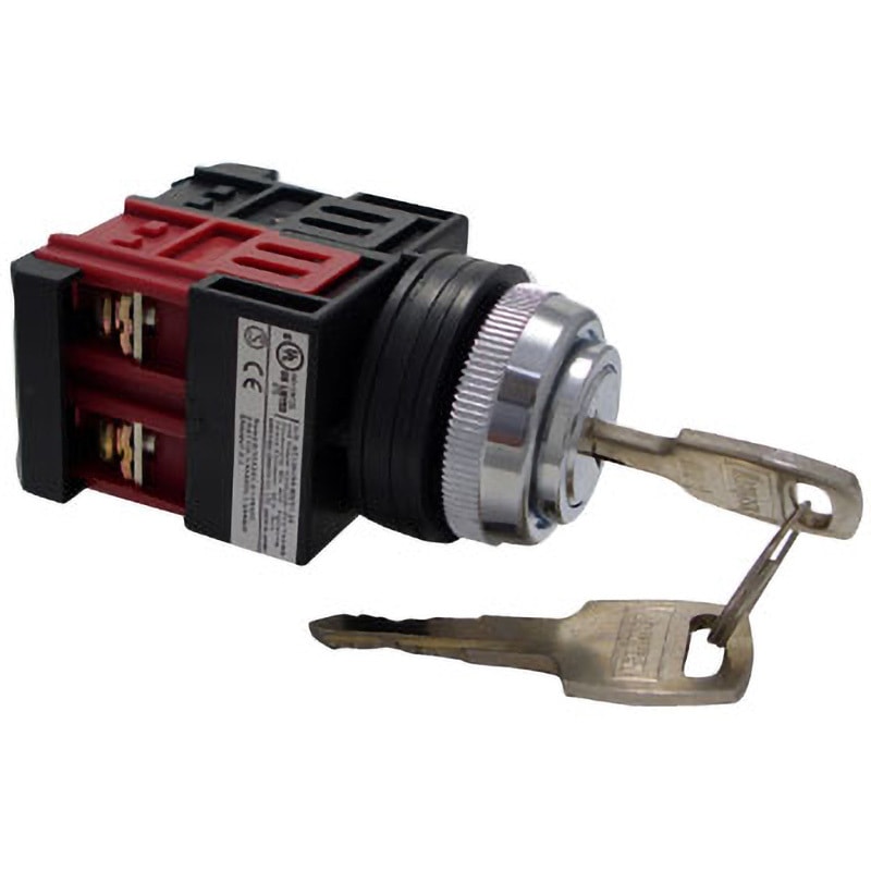 A25SK211E:701 25Φ キースイッチ 2ノッチ マルヤス電業 1a1b