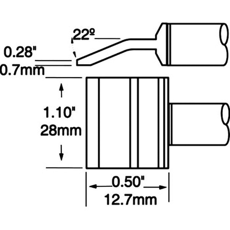 PTTC-707 Metcal MXシリーズ 精密ツイーザー チップカートリッジ メトカル ブレード型  1式 PTTC-707 16,786円