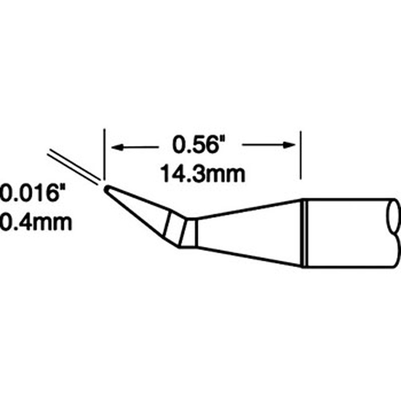 PTTC-801B Metcal MXシリーズ 精密ツイーザー チップカートリッジ メトカル 曲がり B型  1式 PTTC-801B