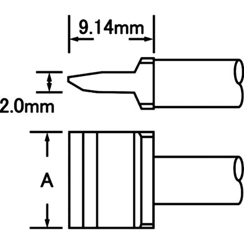 SMTC-161 Metcal MXシリーズ チップカートリッジ SMTC メトカル ブレード型