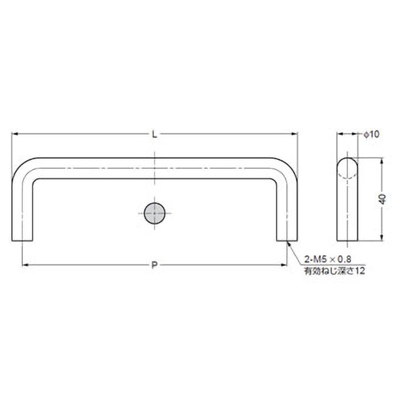 14-3812-02-322 ステンレス鋼(SUS316)製ハンドル 14-3812型 1個 LAMP