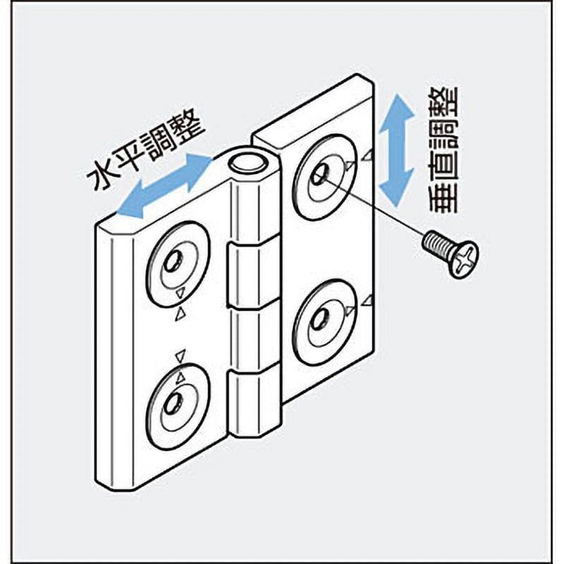 218-9602 270°開き面付調整丁番 218-96型 LAMP(スガツネ) 平蝶番