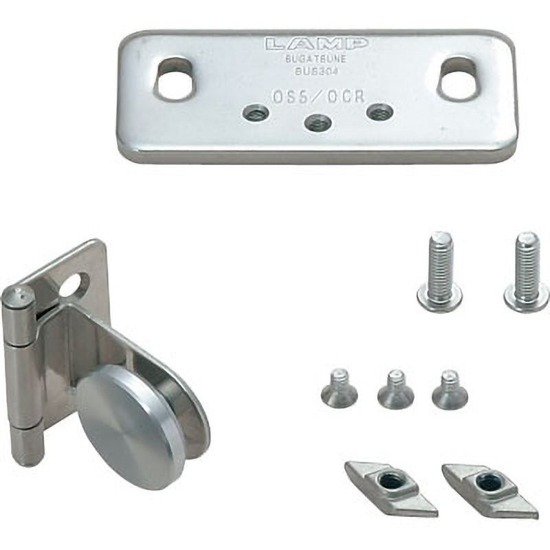 AS-GH34-0SS-40-8 ステンレス鋼製ガラス丁番 GH-34/0SS ASセット