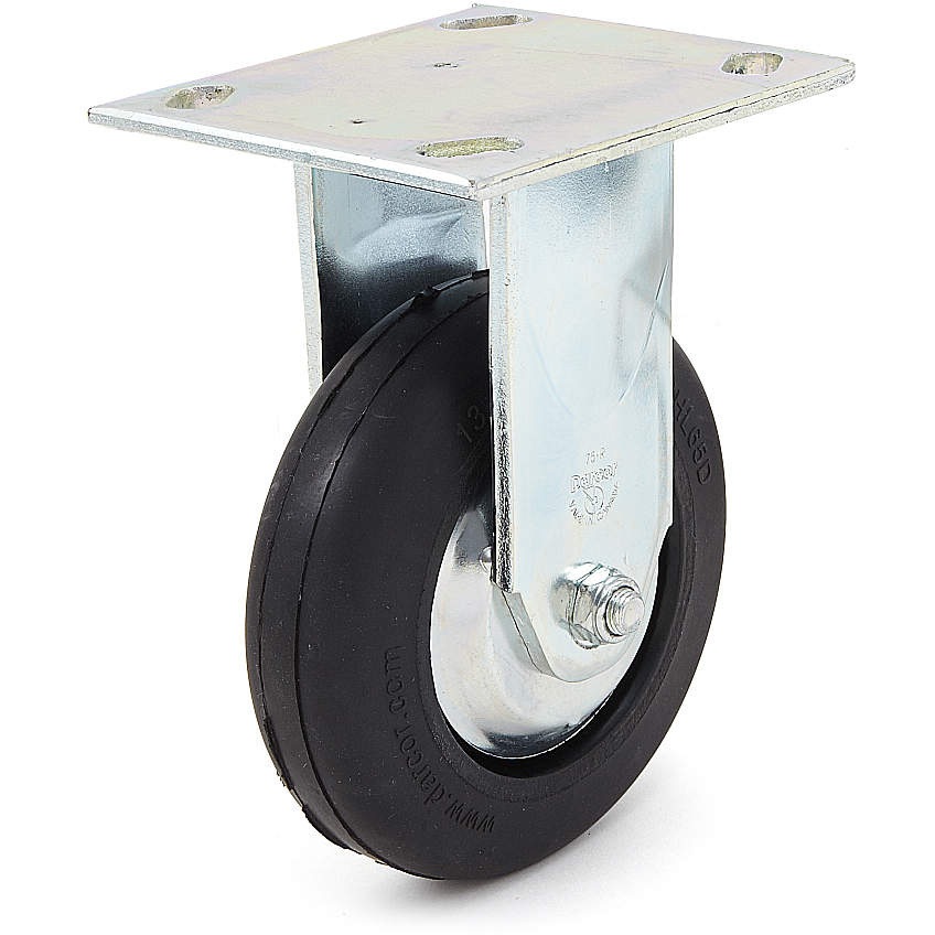 SUG-31-75R-XD 重量用キャスター 70シリーズ LAMP(スガツネ工業) 単輪 材質(本体)鋼 ゴム車輪 プレート式固定車キャスター ストッパーなし  SUG-31-75R-XD