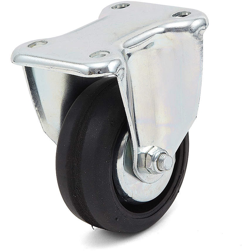 SUG-16-635R-XSR 重量用キャスター 60シリーズ LAMP(スガツネ工業) 単輪 材質(本体)鋼 プレート式固定車キャスター 車輪径88.9mm取付高121mm  SUG-16-635R-XSR