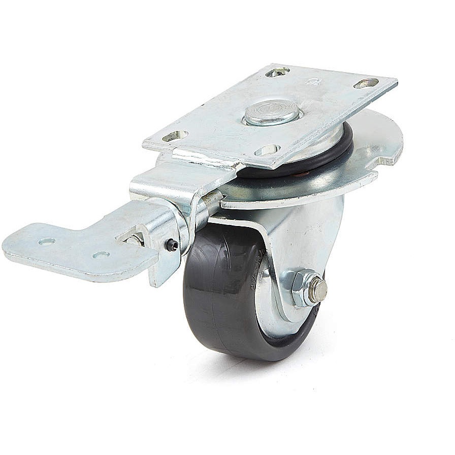SUG-16-625F-XSE 重量用キャスター 60シリーズ LAMP(スガツネ工業) 単輪 材質(本体)鋼 プレート式自在車キャスター 4ポジション旋回ロック付  SUG-16-625F-XSE